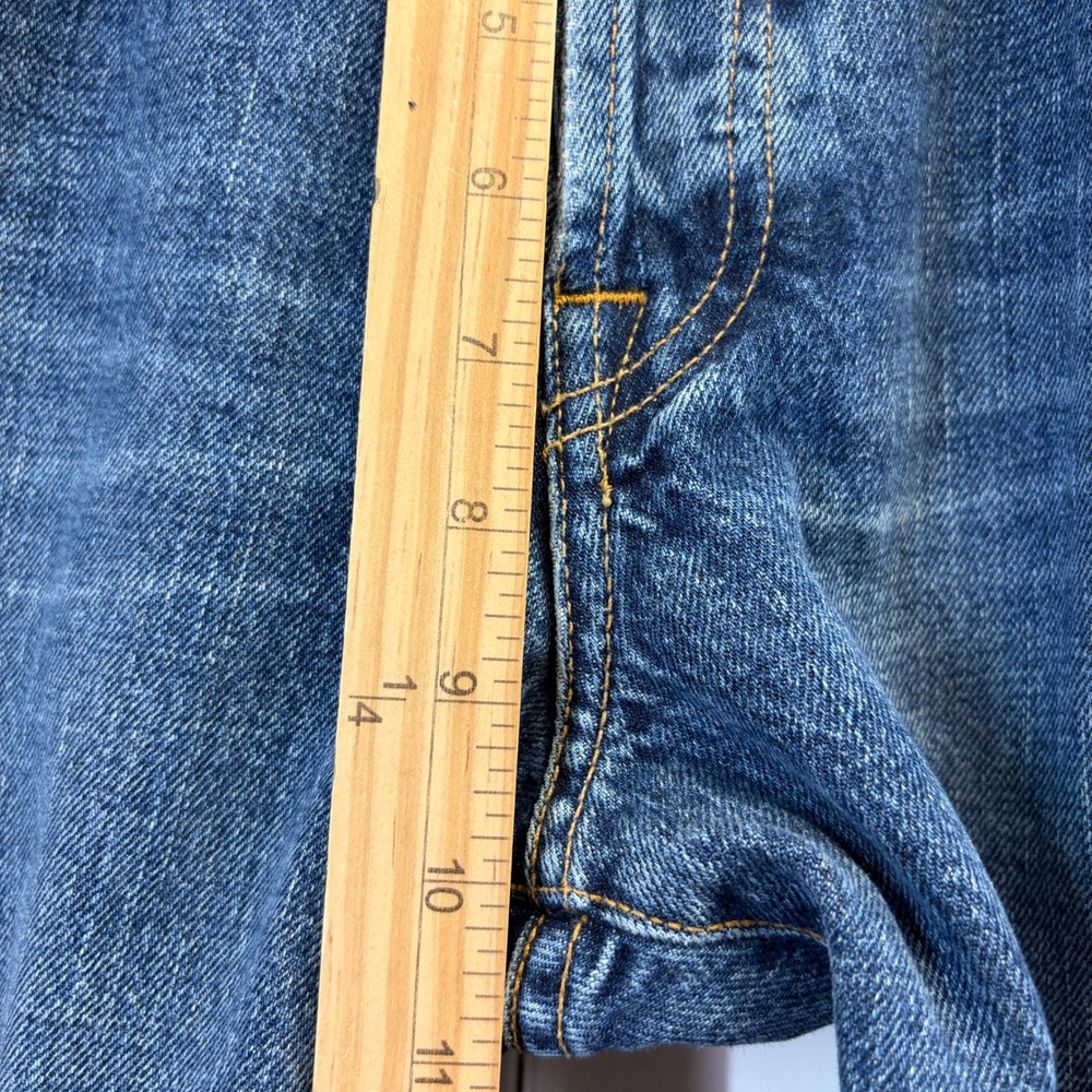 Vintage Lucky Brand Dungarees Y2K Western Low Rise Bootleg Jeans Women Size 10 - Picture 5 of 14